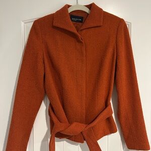 Jones New York Vibrant Orange Teddy Jacket